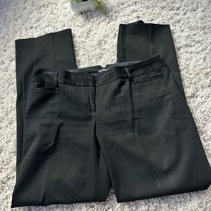 Express Columnist black sleek work casual professional dress pants slacks.